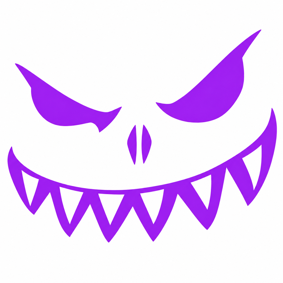 Scary Face Label