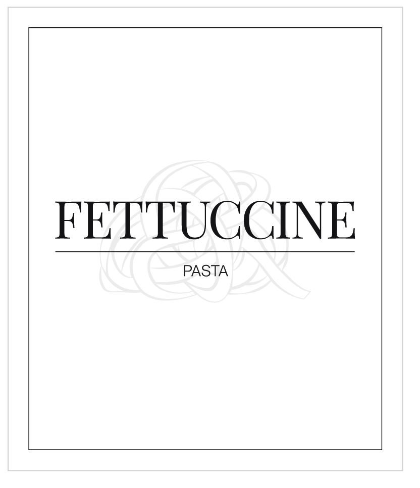 Fettuccine Label
