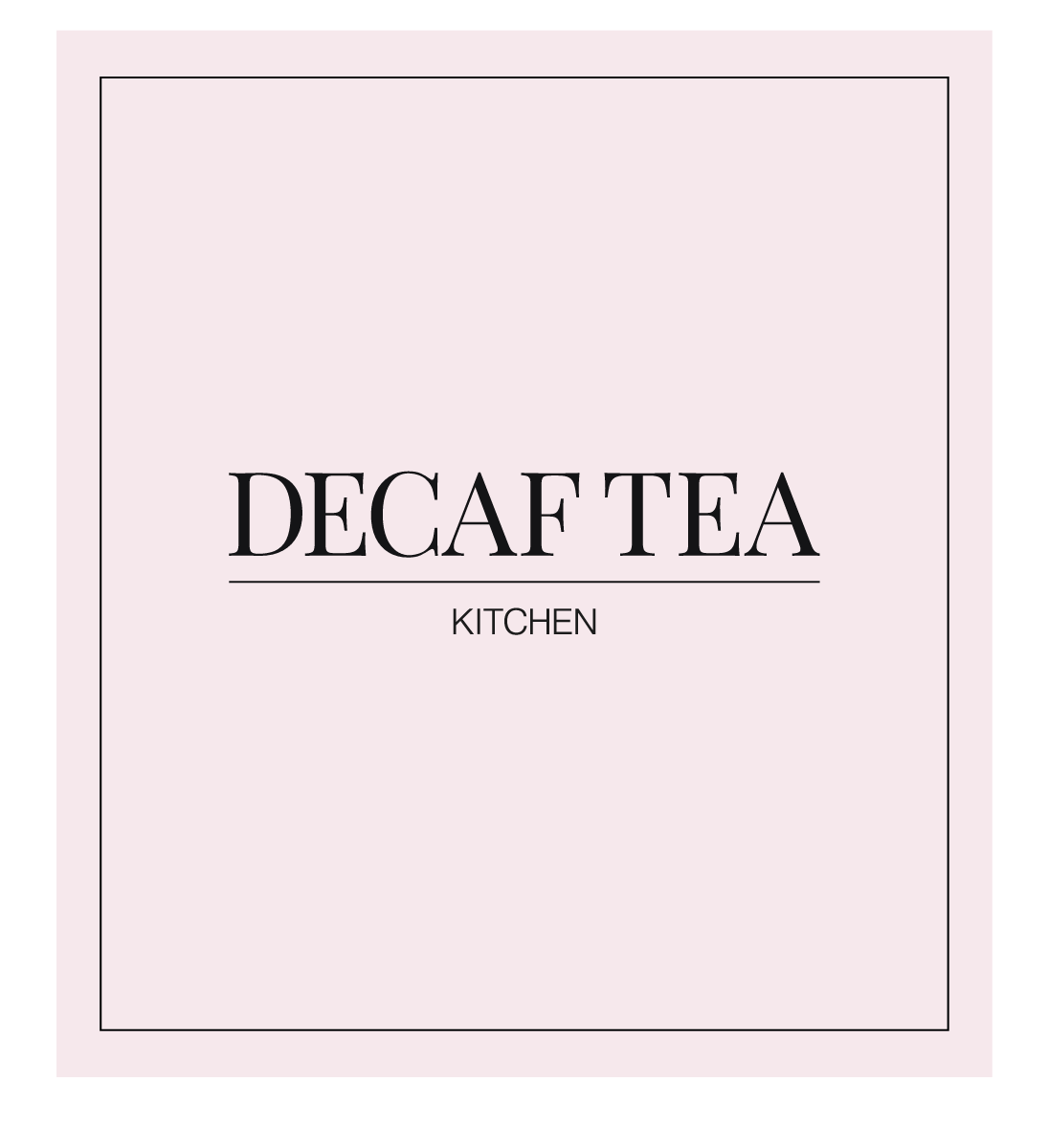 Decaf Tea Label