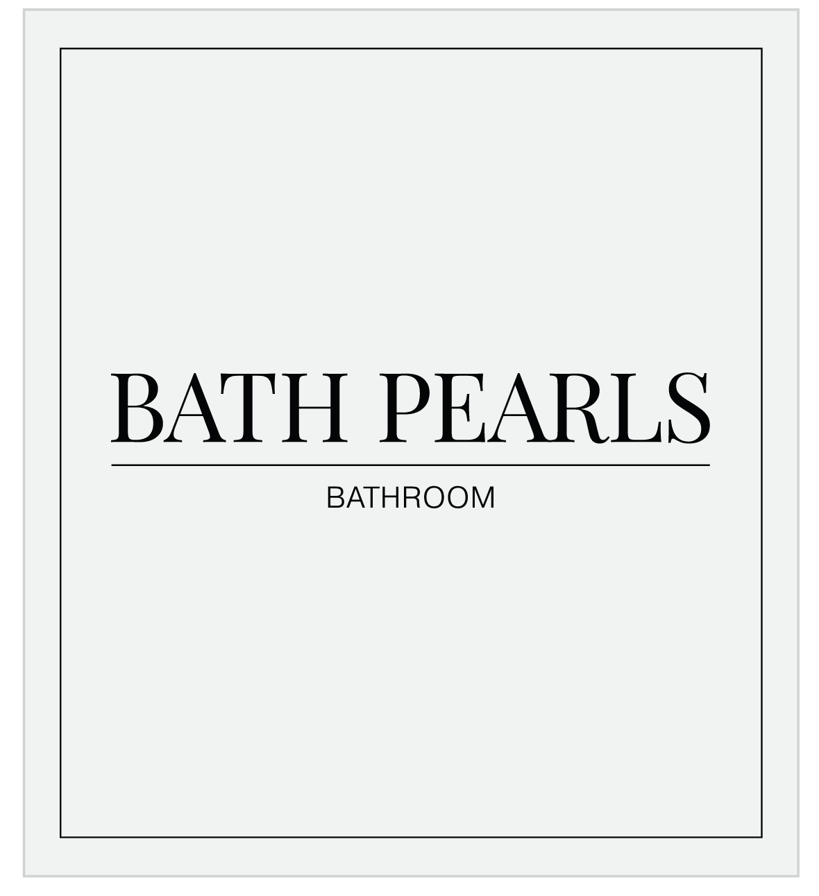 Bath Pearls Label