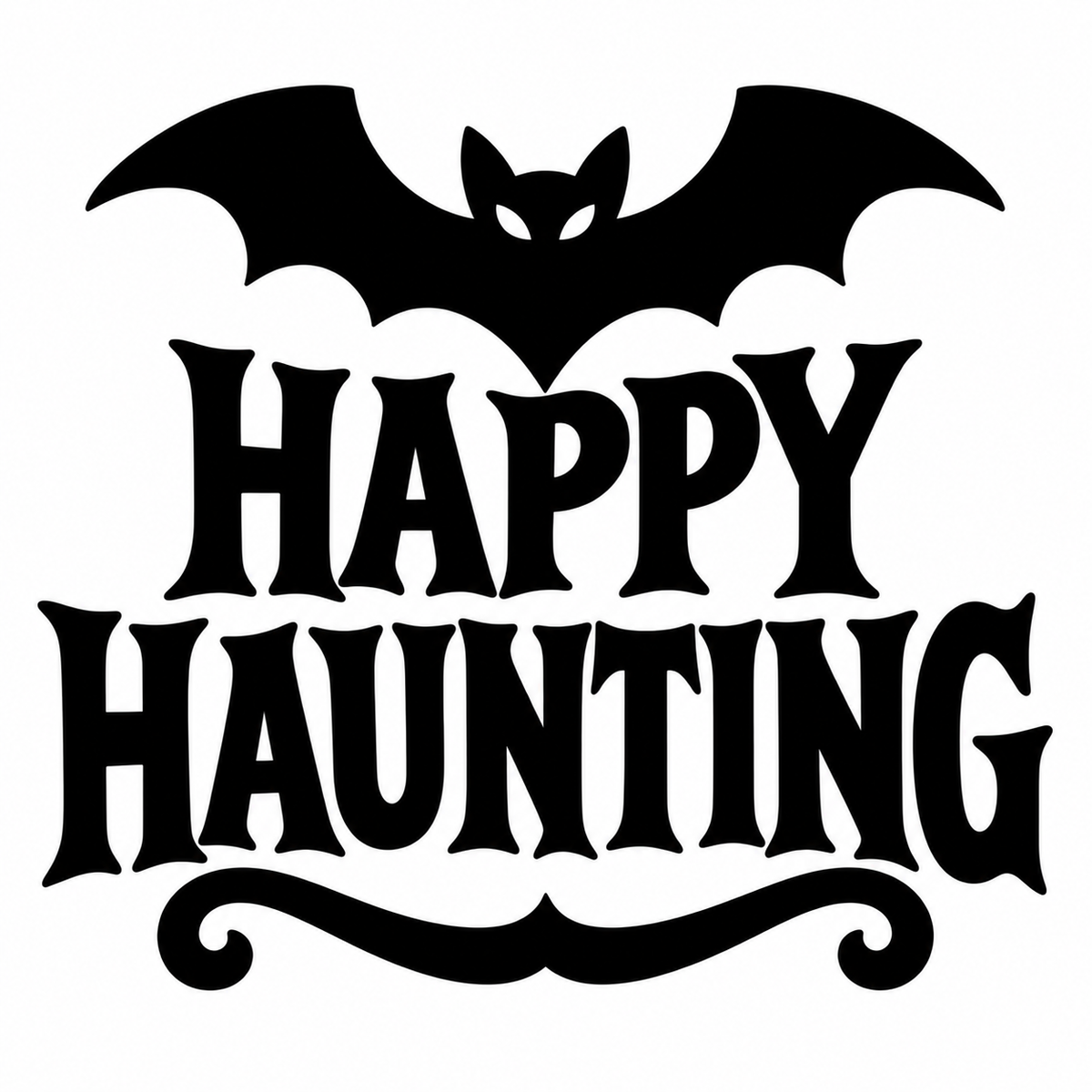Happy Haunting Label