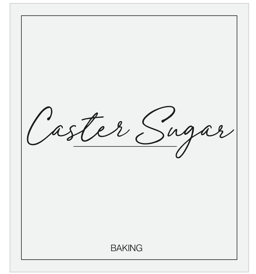 Caster Sugar Label