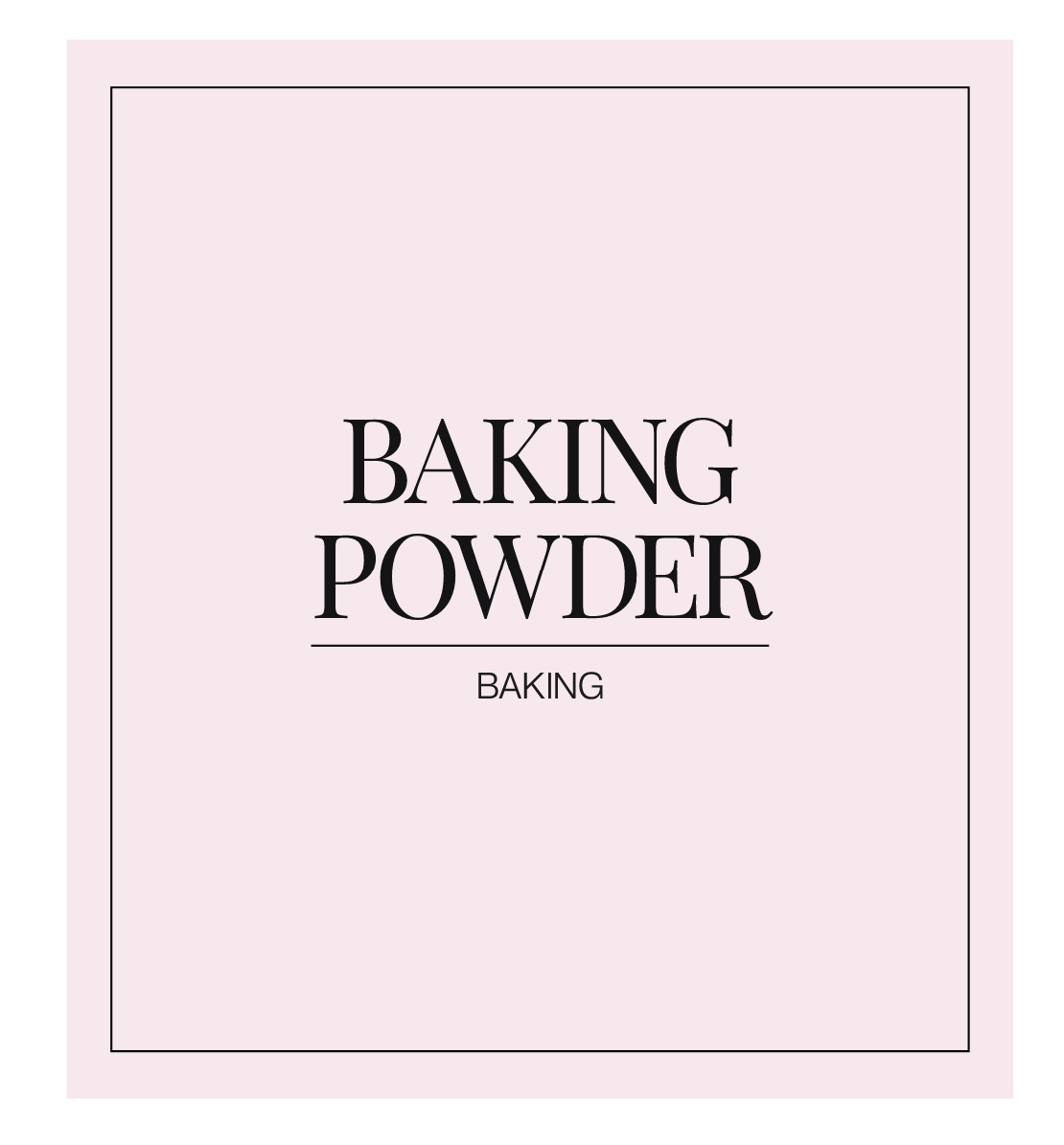 Baking Powder Label