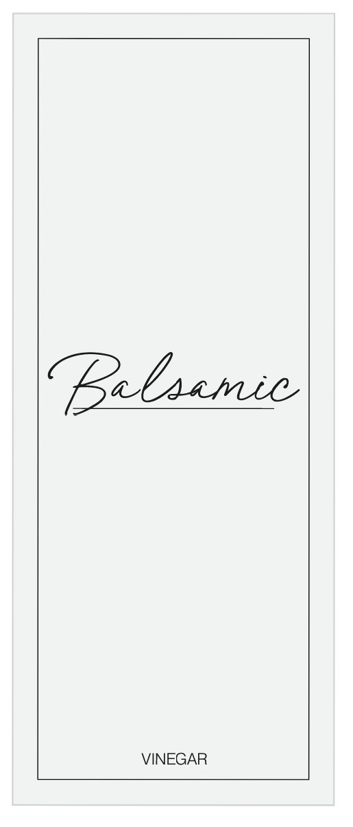Balsamic Vinegar Label