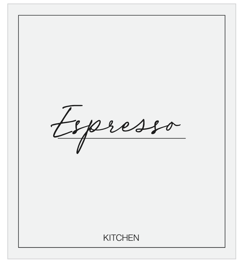 Espresso Label