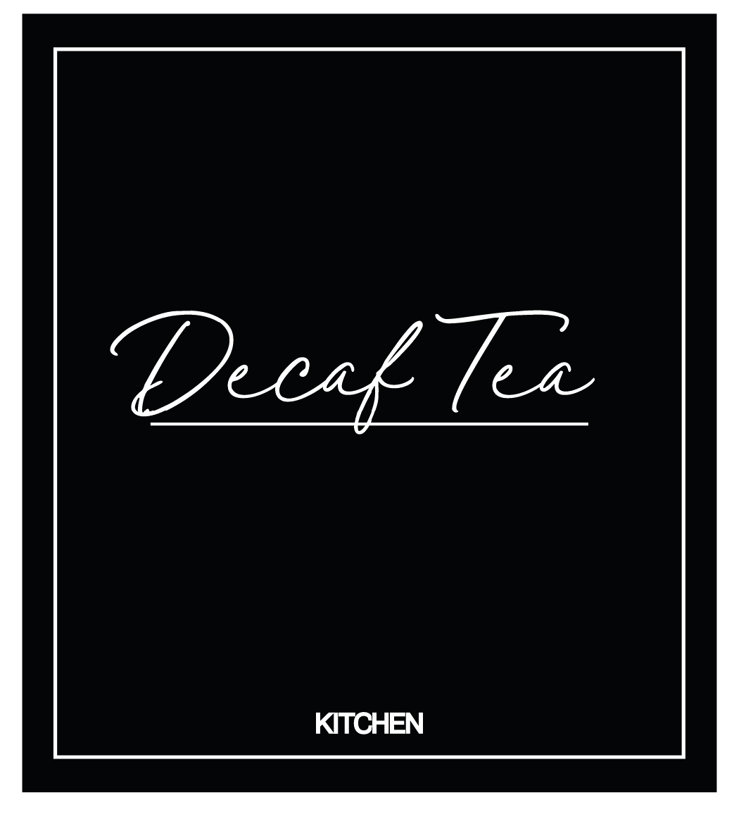 Decaf Tea Label