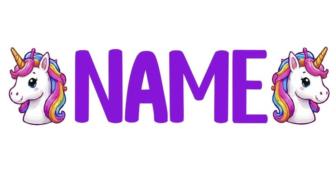 Unicorn Name Label