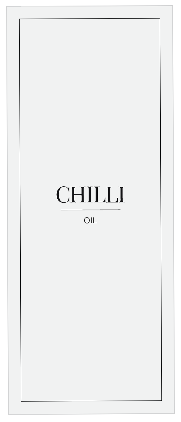 Chilli Oil Label