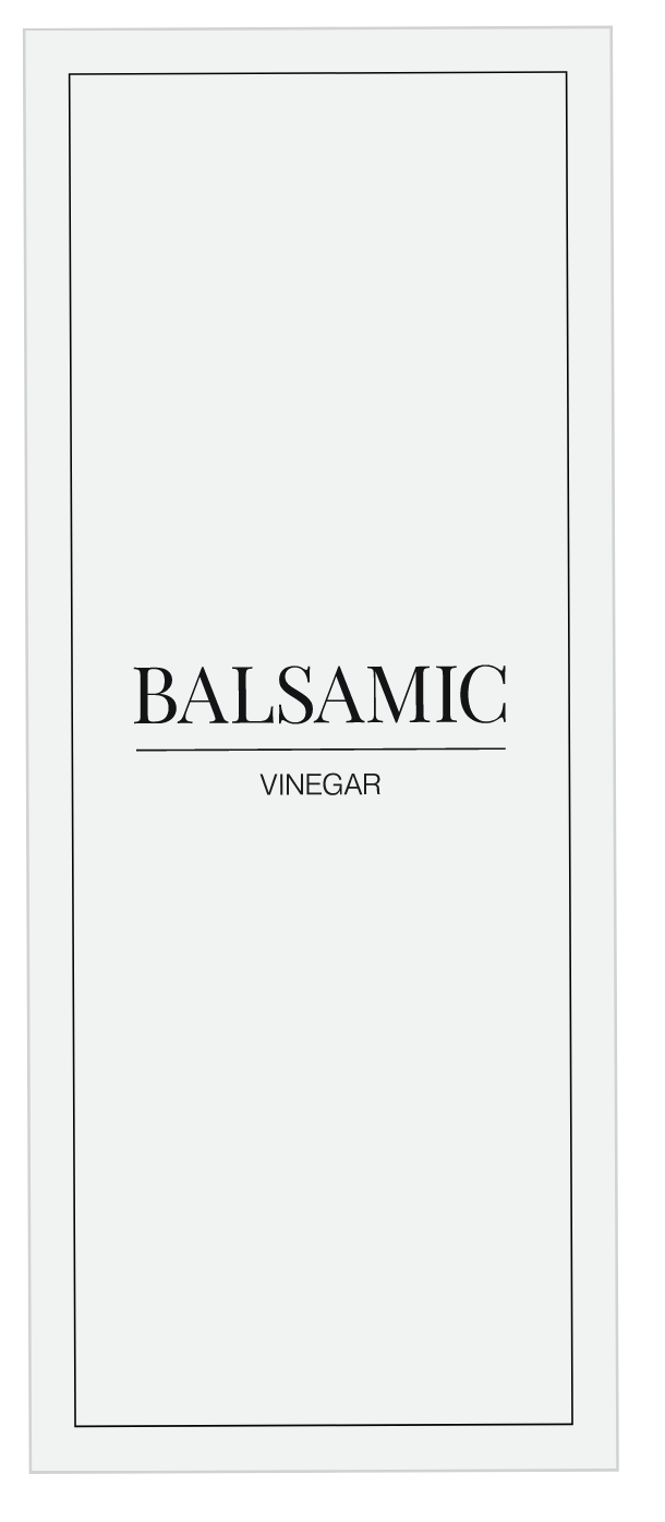 Balsamic Vinegar Label
