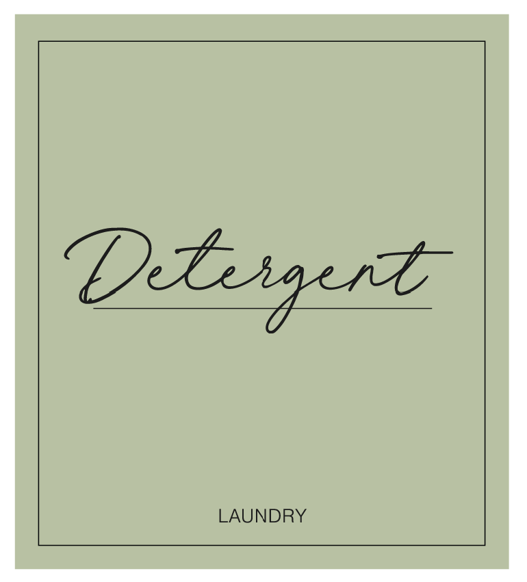Detergent Label