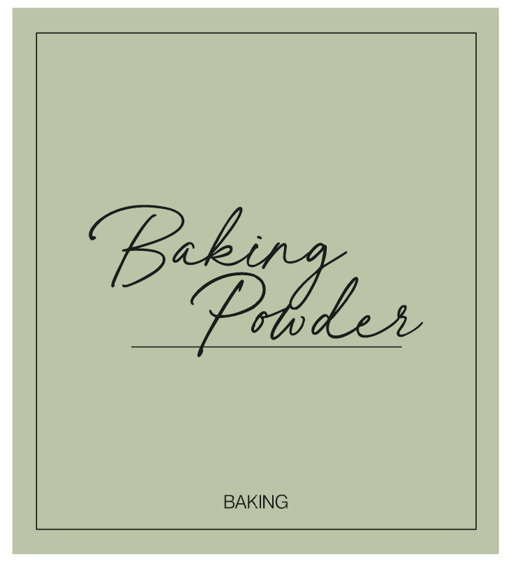 Baking Powder Label