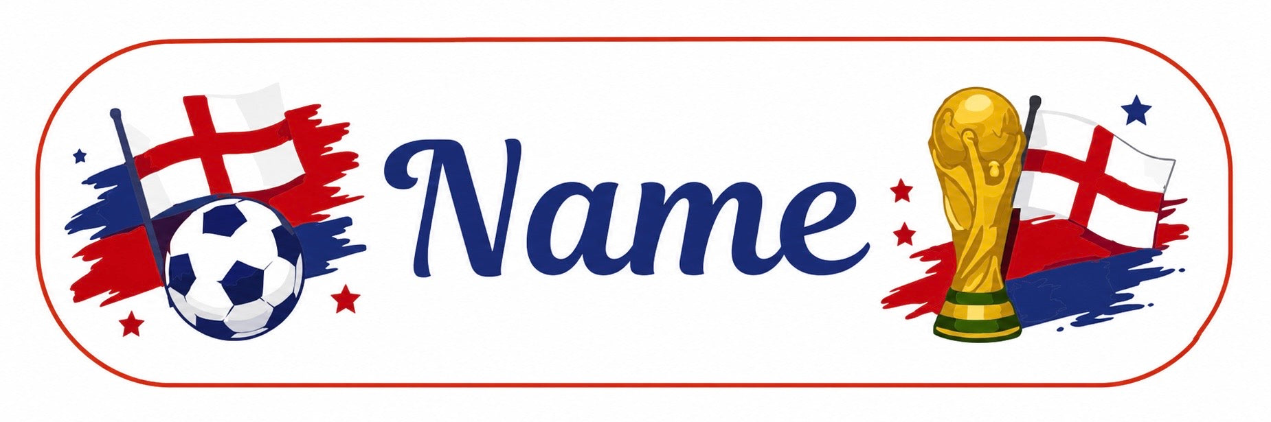 England World Cup Personalised Labels
