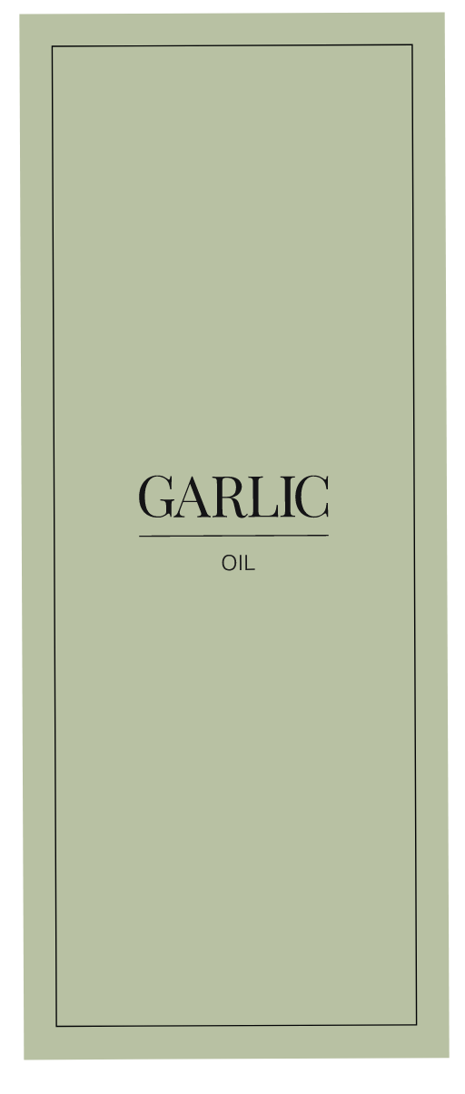 Garlic Oil Label