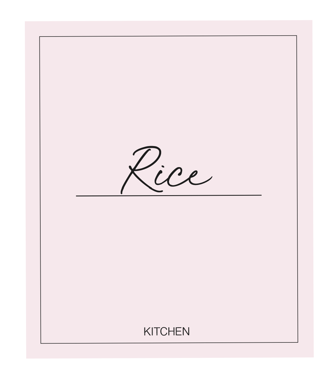 Rice Label