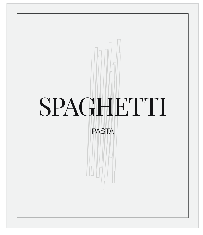 Spaghetti (Pasta) Label