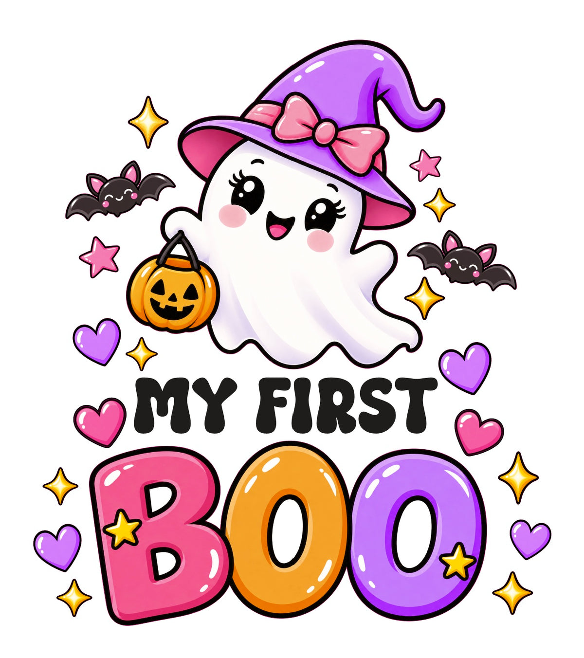 My First Boo (Girl) Label