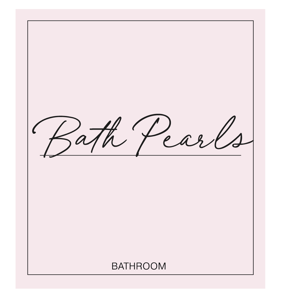 Bath Pearls Label