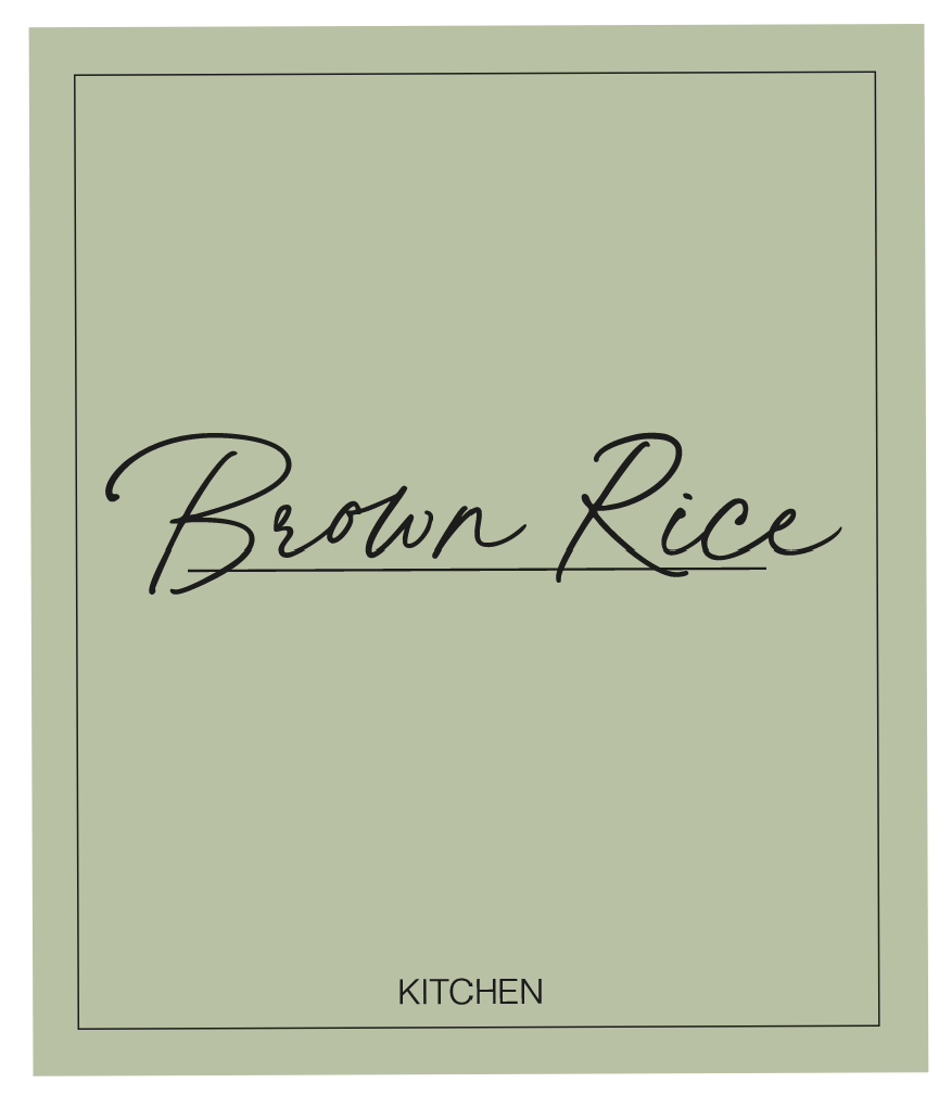 Brown Rice Label