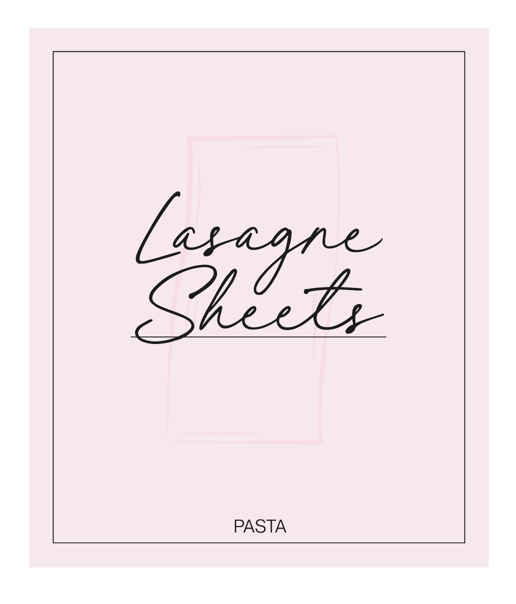 Lasagne Sheets Label