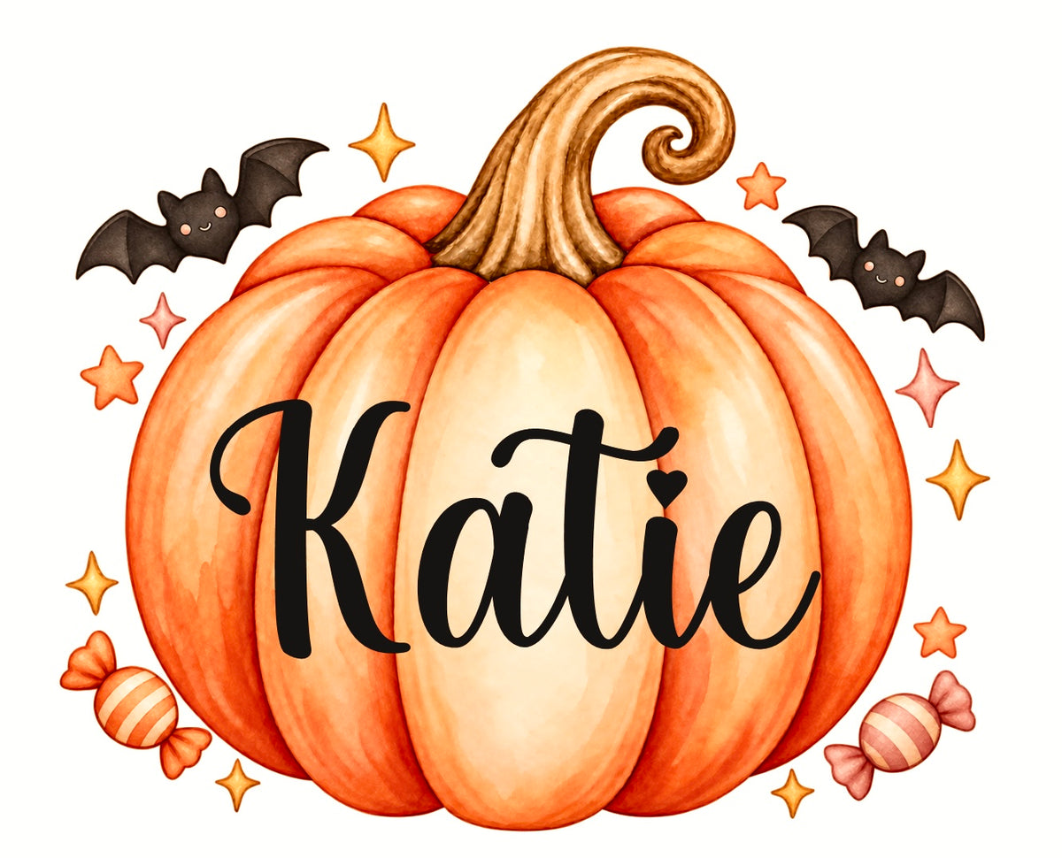 Pumpkin Name Label