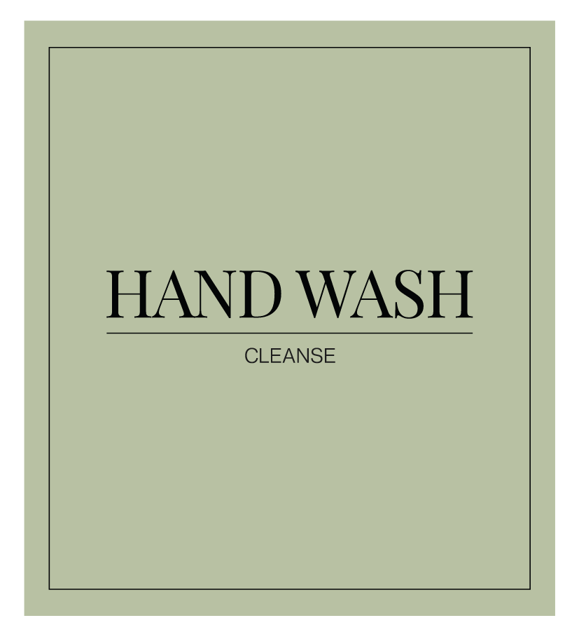 Hand Wash (Cleanse) Label