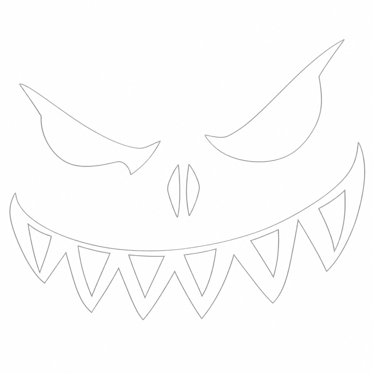 Scary Face Label