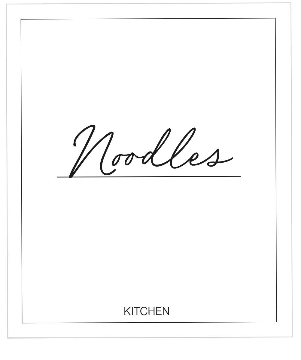 Noodles Label