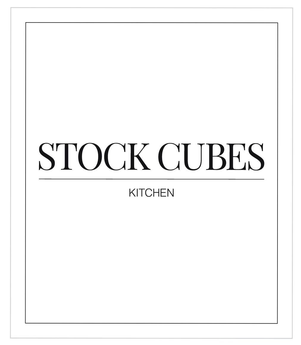 Stock Cubes Label