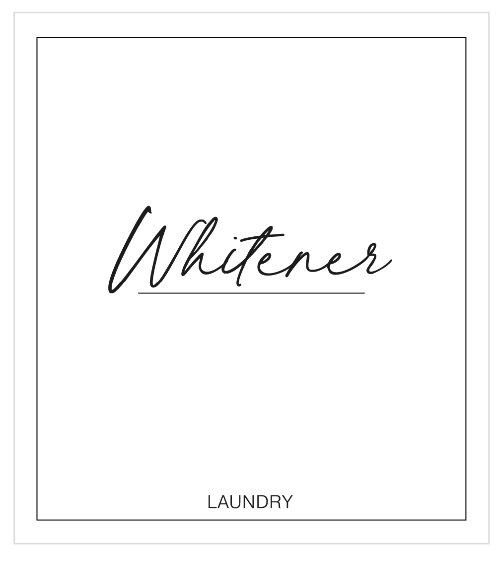 Whitener Label