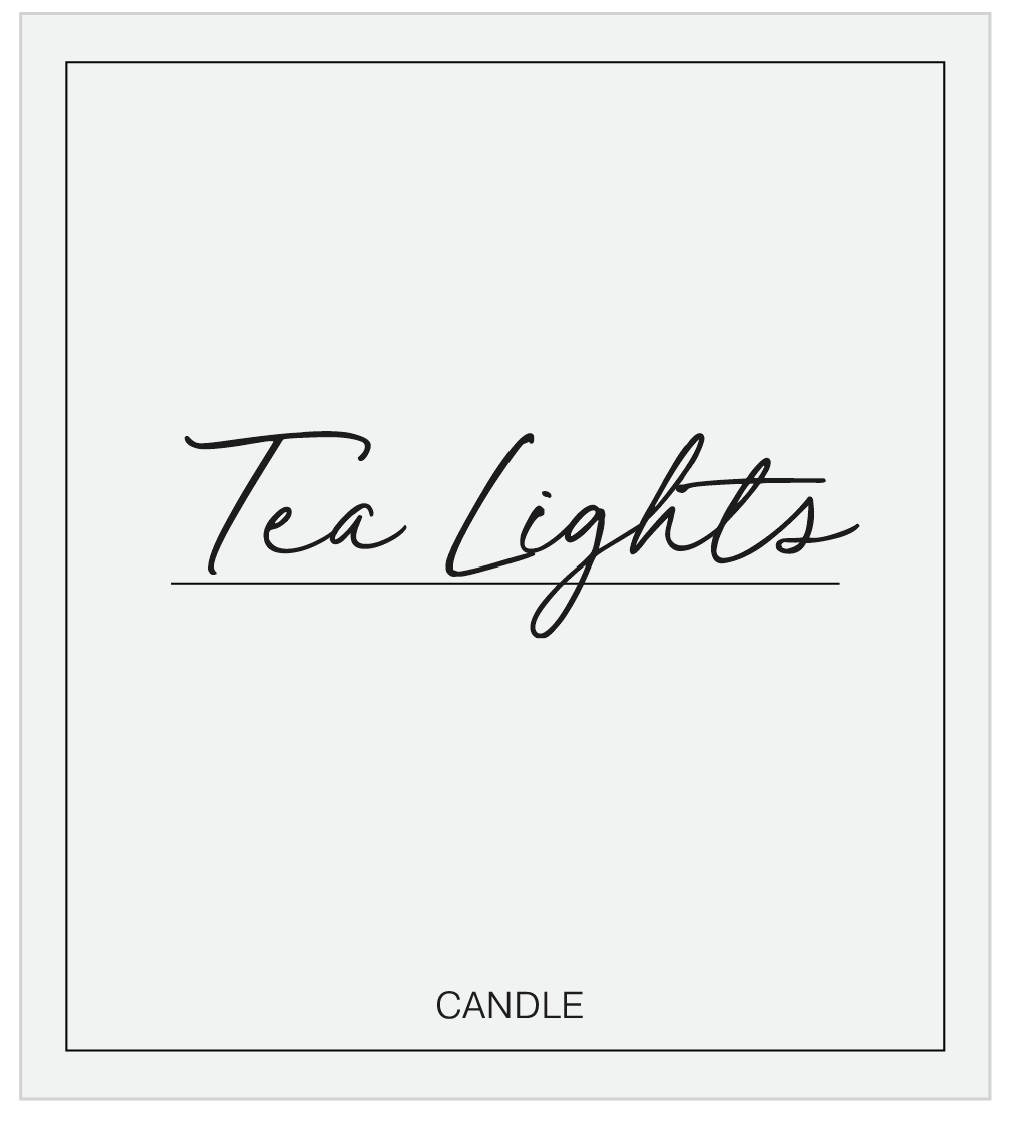 Tea Lights Label
