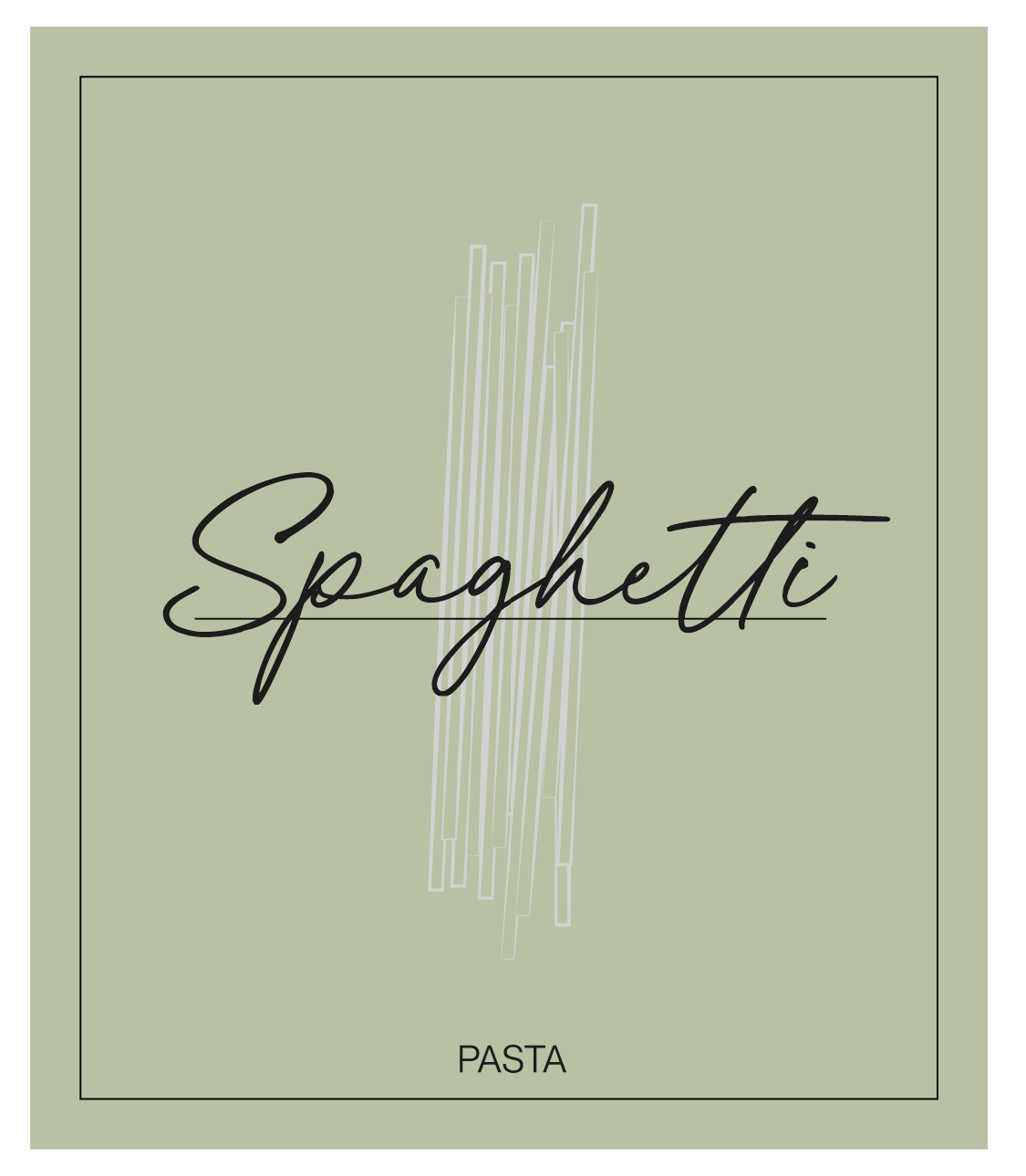 Spaghetti (Pasta) Label