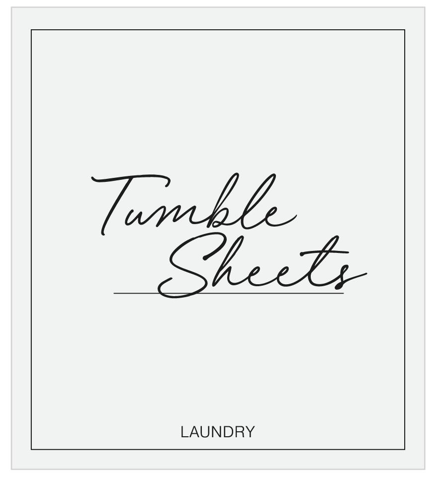 Tumble Sheets Label