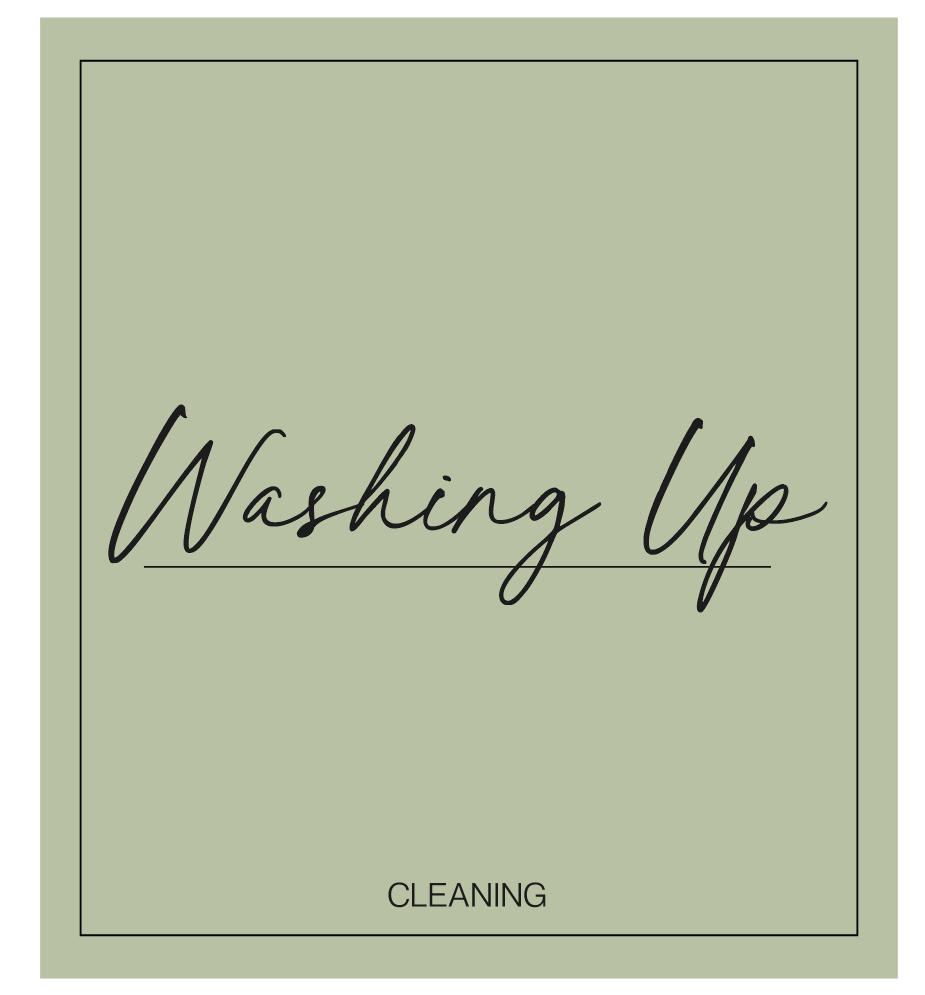 Washing Up Label