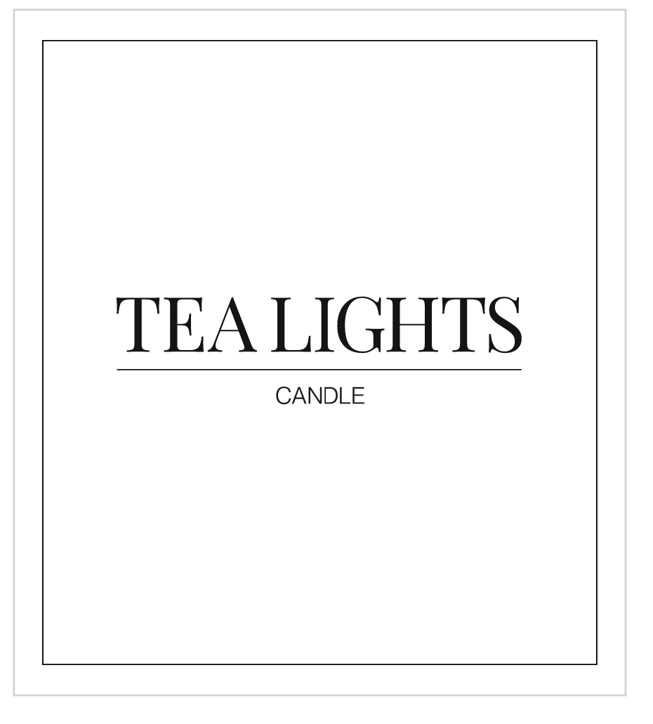 Tea Lights Label