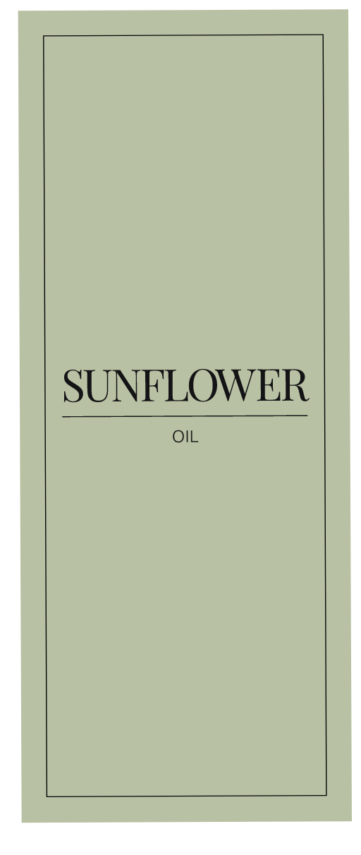 Sunflower Oil Label