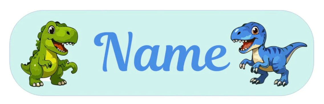 Dino Personalised Labels