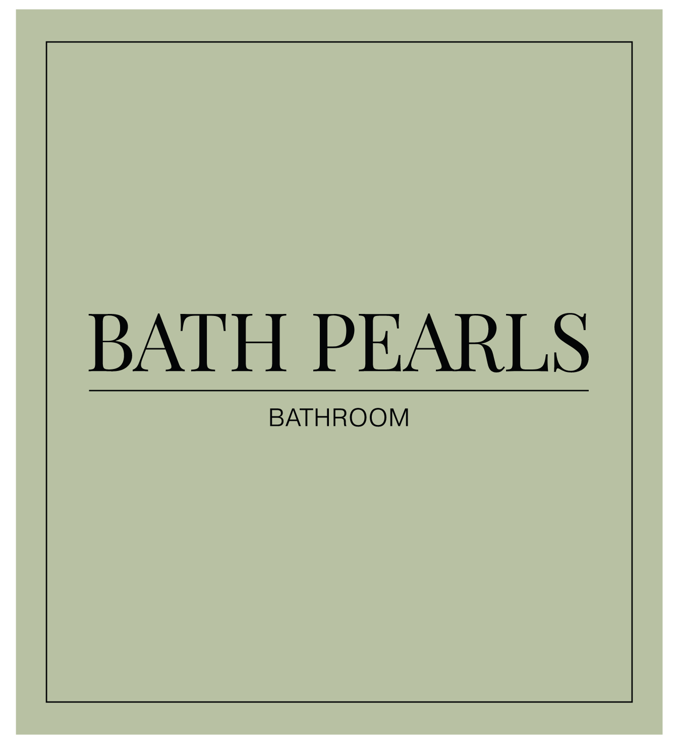 Bath Pearls Label