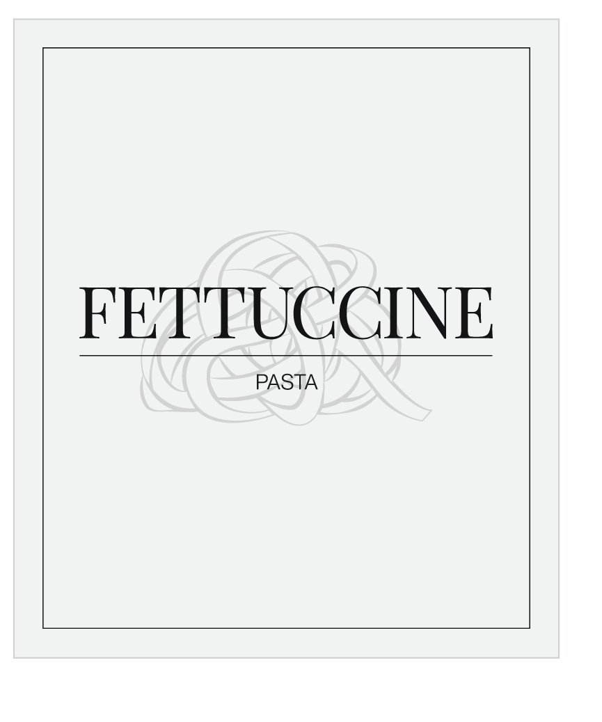 Fettuccine Label