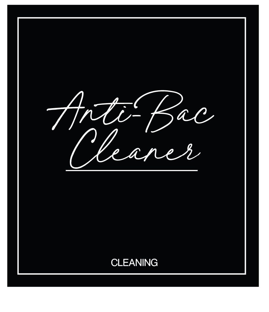 Anti-Bac Cleaner Label