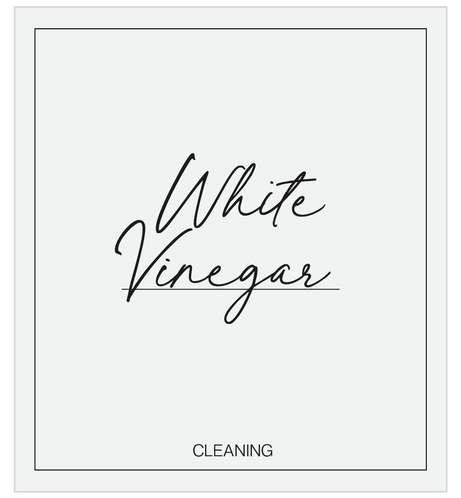 White Vinegar Label