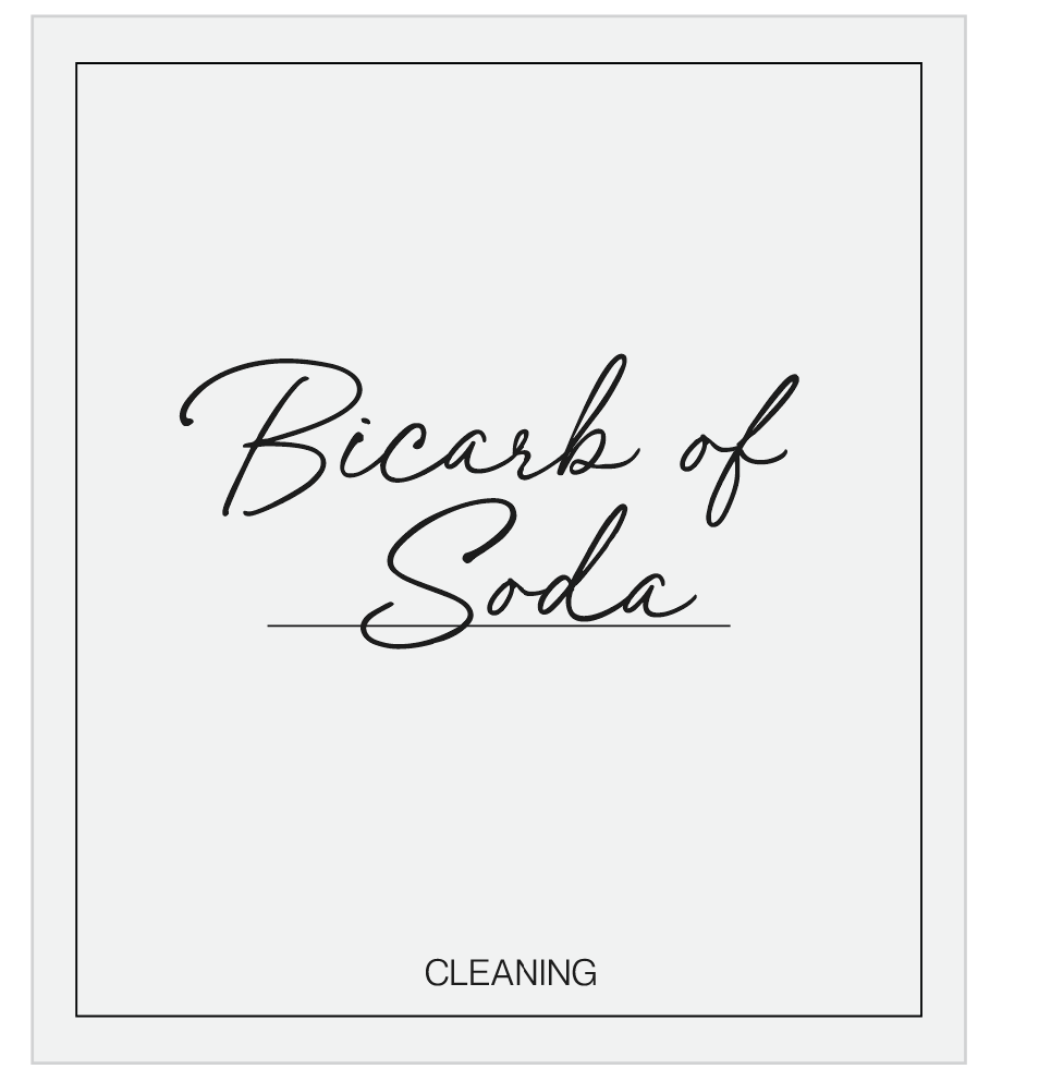 Bicarb Of Soda Label
