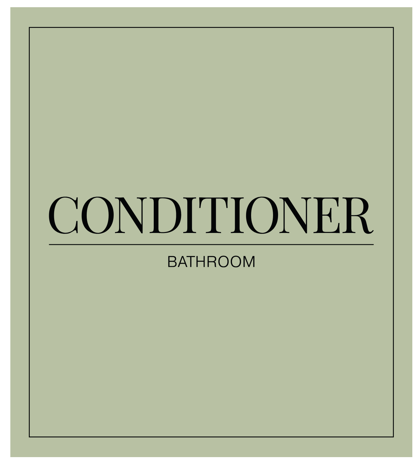 Conditioner Label