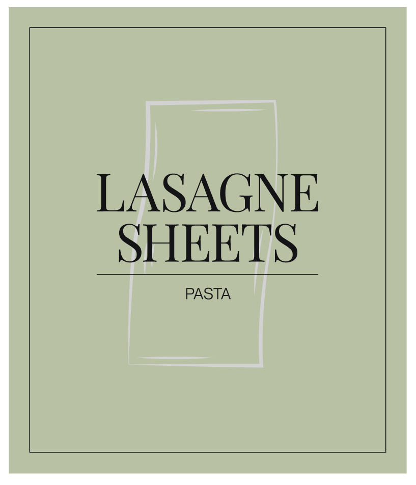 Lasagne Sheets Label