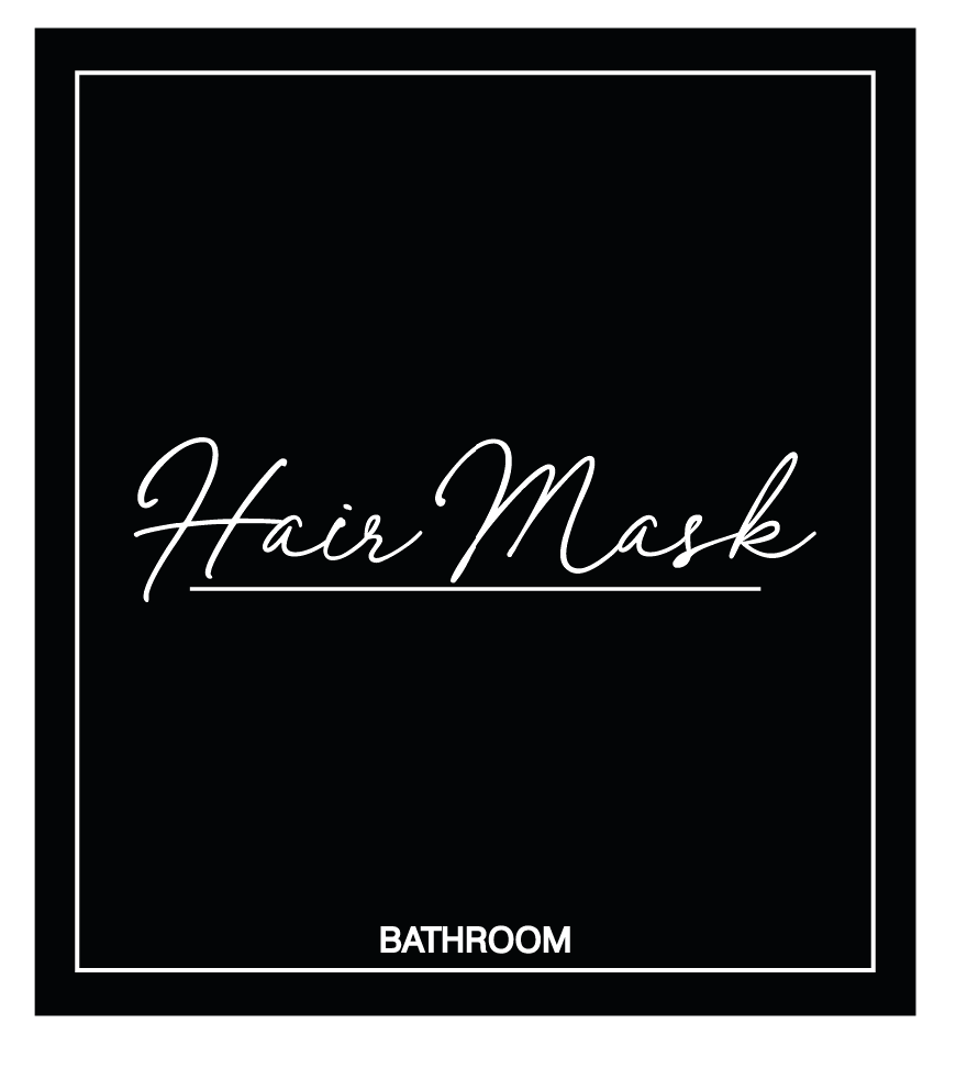 Hair Mask Label
