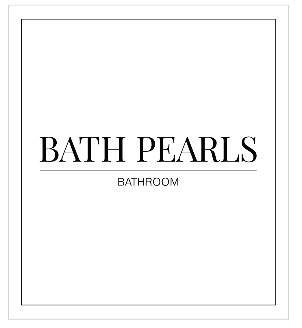 Bath Pearls Label