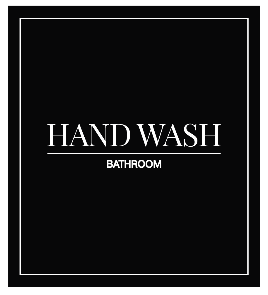 Hand Wash Label