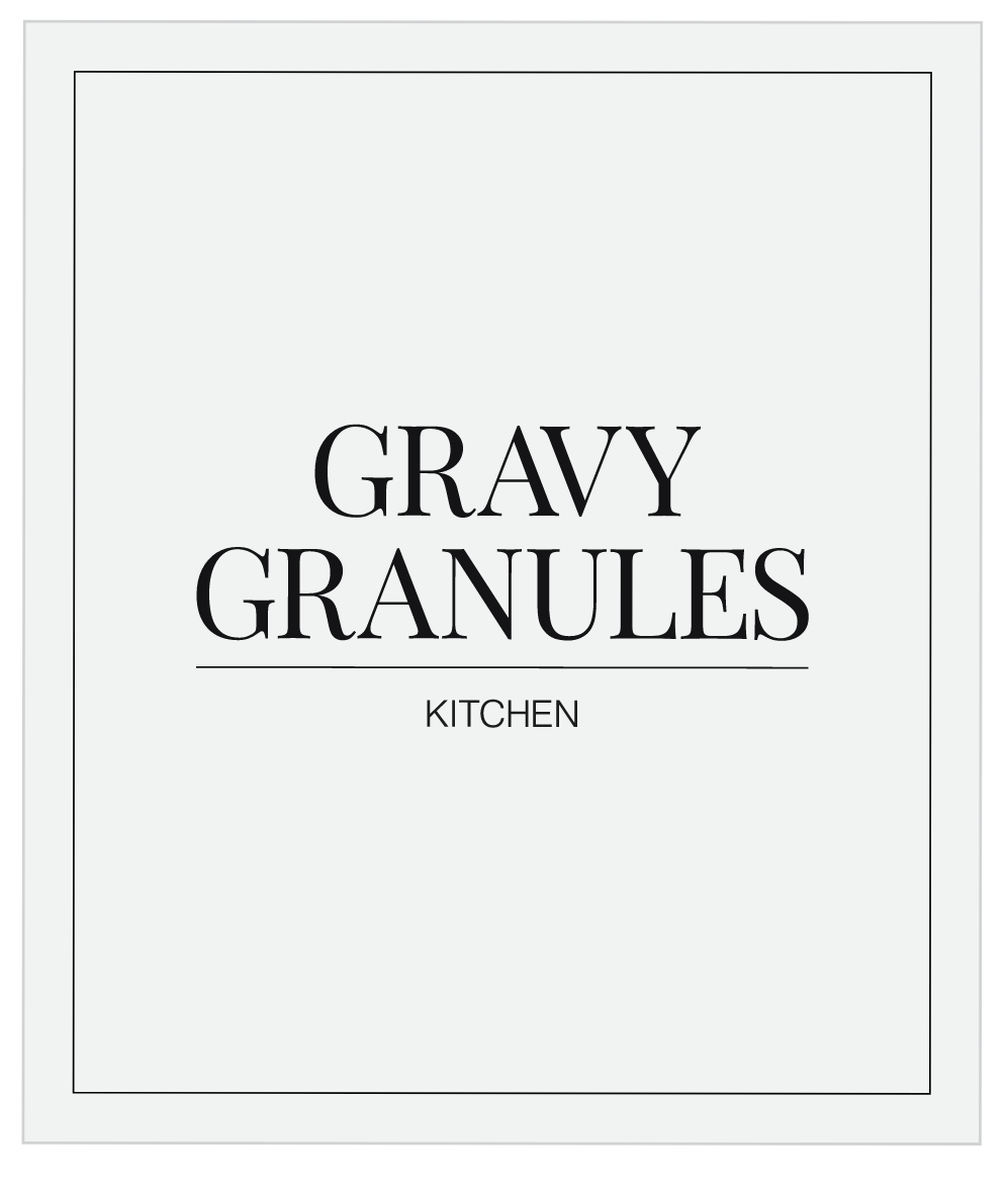 Gravy Granules Label