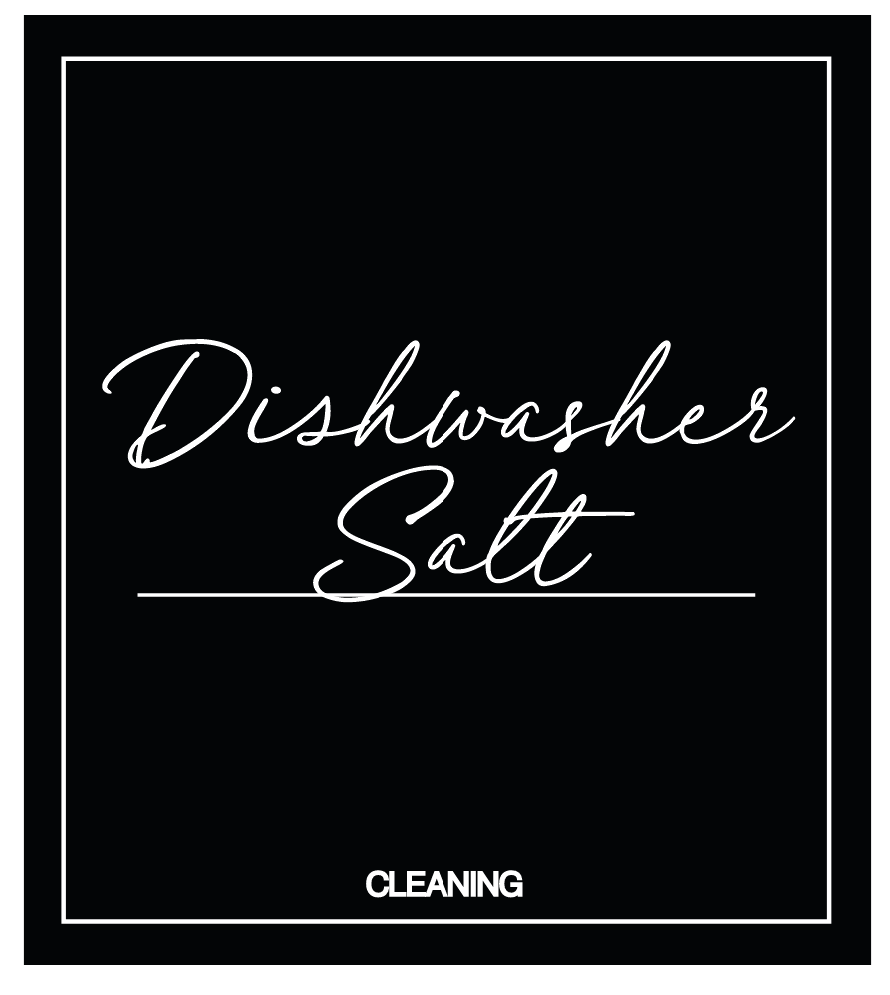 Dishwasher Salt Label