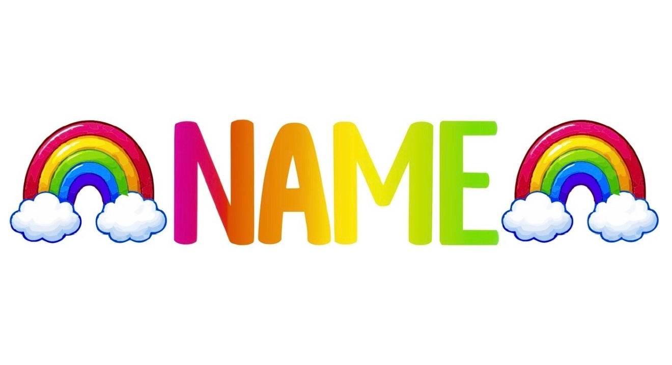 Rainbow Icon Name Label