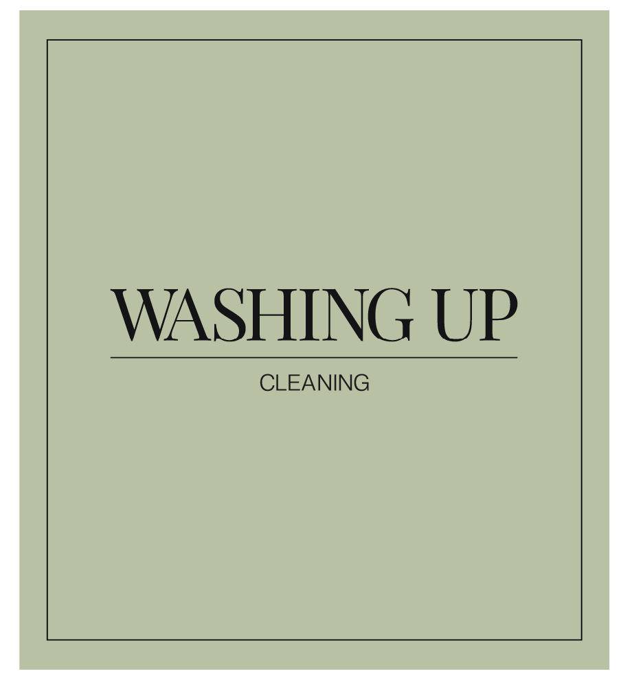 Washing Up Label